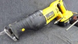 DeWalt 18v. DC385 Cordless Variable Speed Reciprocating Saw. Comes with battery and charger.