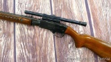 Remington Model 572 Fieldmaster pump or slide action .22 rimfire rifle with Weaver B6 vintage scope.