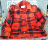 Vintage 100% virgin wool buffalo plaid coat made by C.C. Filson Co. Size 40. A couple tiny holes