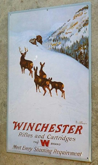 Winchester tin print; measures 9-1/2" x 16".