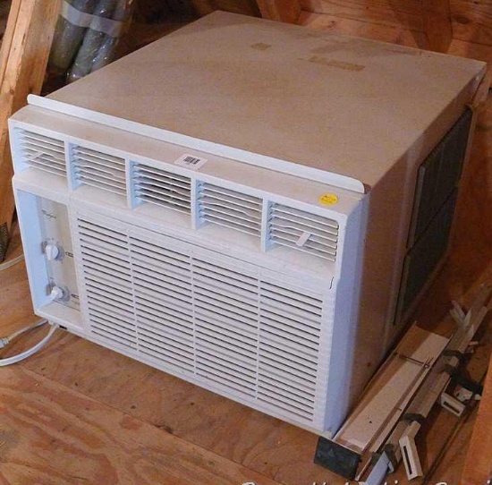 Whirlpool air conditioner unit hummed when we turned it on. Nice and simple to operate, measures