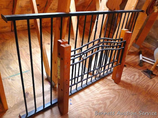 Twin size bed frame is 32" tall, just add bolts. Located upstairs, please bring help if needed.