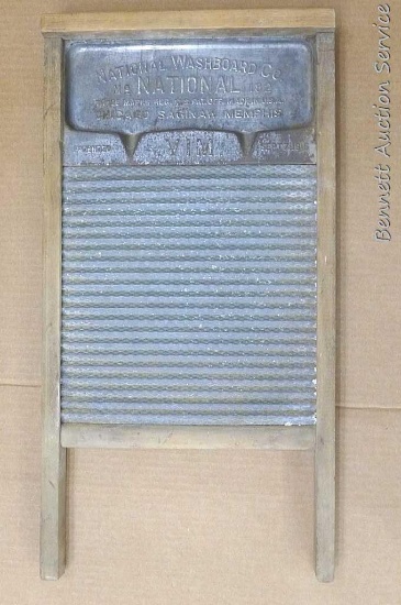 National Washboard Co. board is about 13" x 24" overall.
