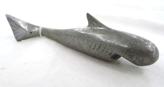 Stylish cast alloy bottle opener is approx. 7" long and will clean up nicely.