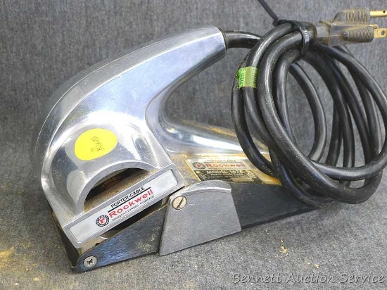 Rockwell power block plane model 1674. Measures approx.. 7" x 5" x 5", runs.