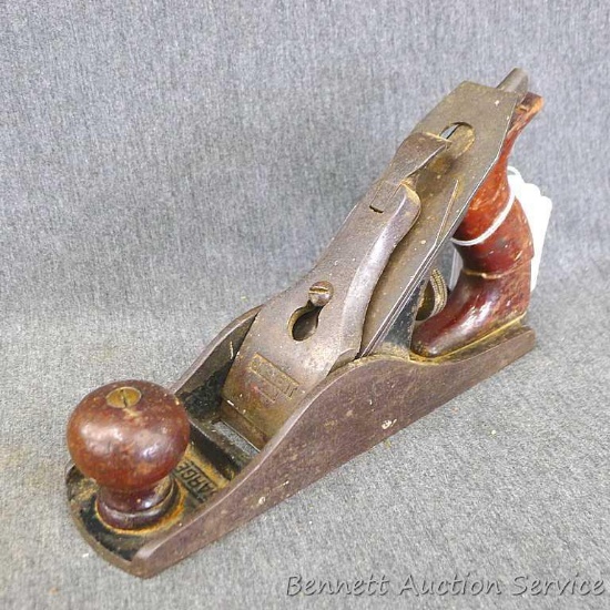 Sargent V-B-M hand plane is 9 long and appears complete.