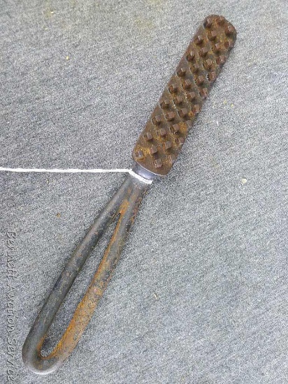 Cast iron tool from the late 1800's or early 1900's is 9" and is in good condition. Some say it is a
