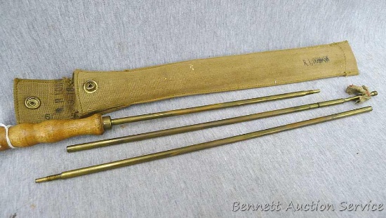 WWI issued brass Marble's rifle cleaning rod with brass jag. Original and complete, comes with