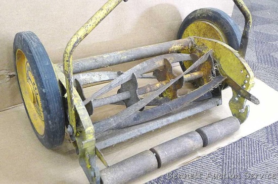 Antique Clemson Bros Push mower made in Middletown, NY. Some chips and scuffs noted but would