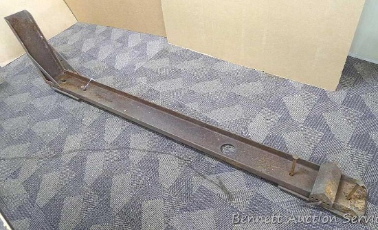 Adjustable motorcycle hold down ramps are about 88" x 6-1/2". Bolts and mounting plates included,