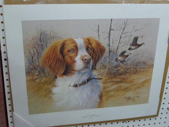 Signed and numbered print by James H. Killen is titled "In The Field". Measures about 23" x 18-1/2";