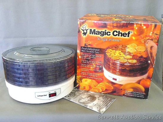 Magic Chef food dehydrator great for preserving food from your garden! Dehydrator has five different