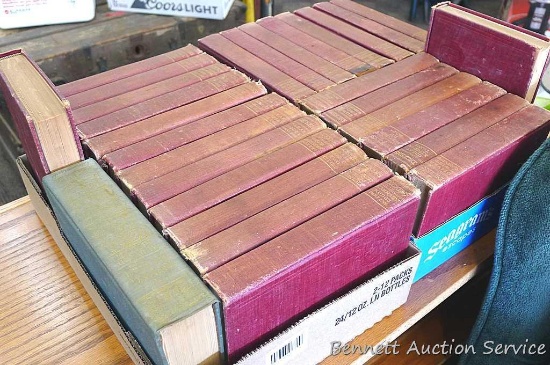 Large assortment of 28 out of 30 volume Charles Dickens set such as "Tale of Two Cities", Great