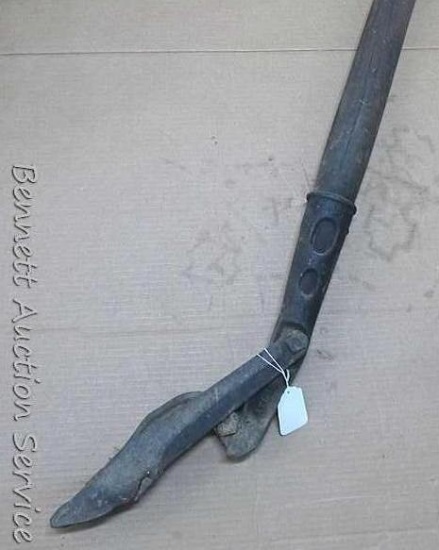 Railroad car mover tool is 6' long and marked "Appleton Car Mover Co", "Atlas VII", and "Atlas VI".
