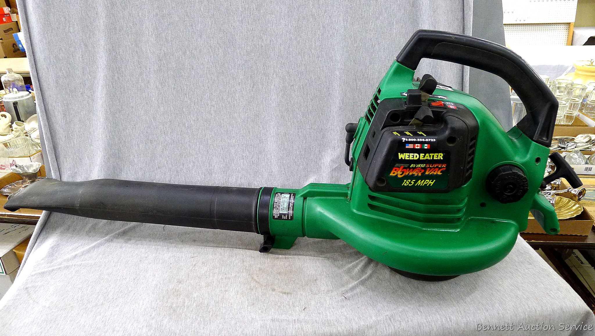 Weed Eater Super leaf blower/ vacuum is part No. | Proxibid