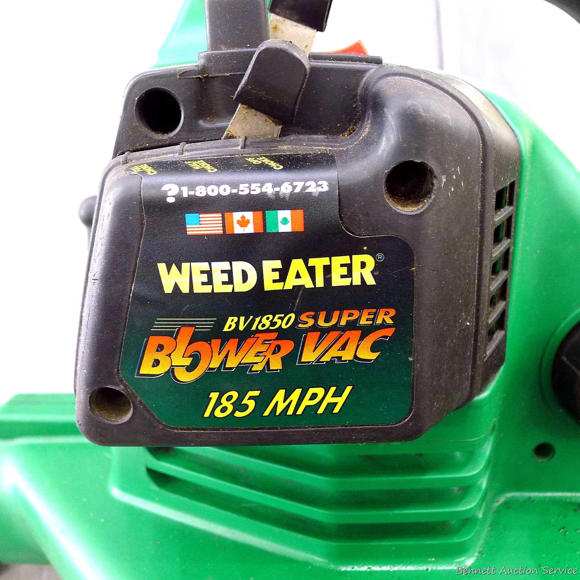 Weed Eater Super leaf blower/ vacuum is part No. | Proxibid
