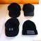 Under Armour Coldblack golf cap, size M/L; Pugs stocking cap: Under Amour black cap, size M/L; New