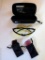M&P by Smith & Wesson glasses with 3 other changeable lens's, colors include yellow, rose, grey and