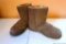 Nice warm lined Bear Paw boots are size 11 and have leather uppers.