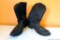 Durango leather cowboy boots are men's size 9-1/2D and in good used condition. Leather is still nice