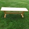 Nice bench for window seat, kitchen table or entry hall. Measures 56