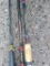 Zebco 4079 5' light action rod, Berkey Cherrywood 6' graphite rod, Pinnacle Ultra Balance 5-1/2'