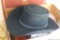 Very nice black Stetson, John Wayne cowboy hat; size 7-3/8. Hat is in very nice condition and in