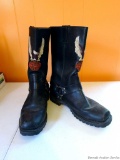 Harley-Davidson leather boots; size 9-1/2 men's.