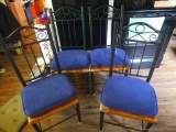 Set of four sturdy kitchen chairs in good shape.