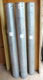 Three 4' lengths of Type B gas stove vent pipe.