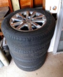 Set of four Michelin P245/60P18 tires on Ford rims. They were from our 2014 Ford Edge.