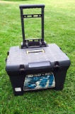 Handy Load 'n Roll tool tote or caddy is about 19