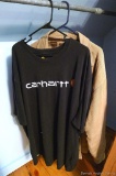 Carhartt original fit t-shirt; size 3X and Levi Strauss & Co. corduroy long sleeved shirt with