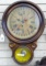 Nice antique calendar wall clock comes with key, runs. Clock has a beautiful patina and looks in