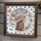 Retro clock, seller notes works. Approx. 8'' x 8''