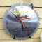 Menards Saw Blade Clock is about 10'' wide, seller notes works.