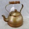 Very cute copper tea pot. Stands 8'' tall, very nice condition, would make for a cute piece in your
