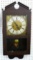Nice looking wall clock with handmade case has key. Seller notes it's Westminster chime and that it