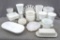 White glass pieces up to 7