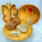 Butter paddle, Monkey-Pod dish, one made in Philippines, 12