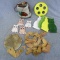 Three sets of fun owl windchimes incl a stone type set. Colorful owls about 5