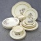 Cunningham & Pickett hand decorated Princess pattern china plus a few Crown Potteries bowls. Incl