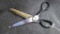 Stellar Japan metal design scissors. In good working condition, measure 7'' overall