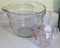 Located at alternate address in Prentice. 8 cup Anchor Hocking glass measuring cup and a 1 cup glass
