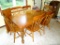 Located at alternate address in Prentice. Amazing, sturdy wooden dining table. Seats many for fun