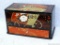 Oriental style personal care box features mirror, tissue box holder, and a little drawer. Measures