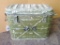 US military insulated container from 1982 measures 20'' x 16'' x 10''.