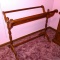 Located at alternate address in Prentice. Sturdy beautiful wooden quilt/blanket rack. Measures 36''