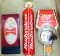 Miller High Life and Budweiser beer tap handles. All in good condition and with neat designs.