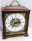 Beautiful carriage clock has face marked Linden West Germany. Cabinet measures about 9